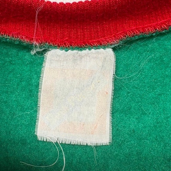 VTG Hush Puppies Christmas Polka Dot Applique Carolers Dress Green Size 4T - Picture 11 of 14